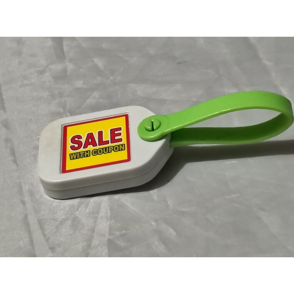Leap Frog Grocery Store Shopping Cart Food Replacement Sale Tag Vintage 2003